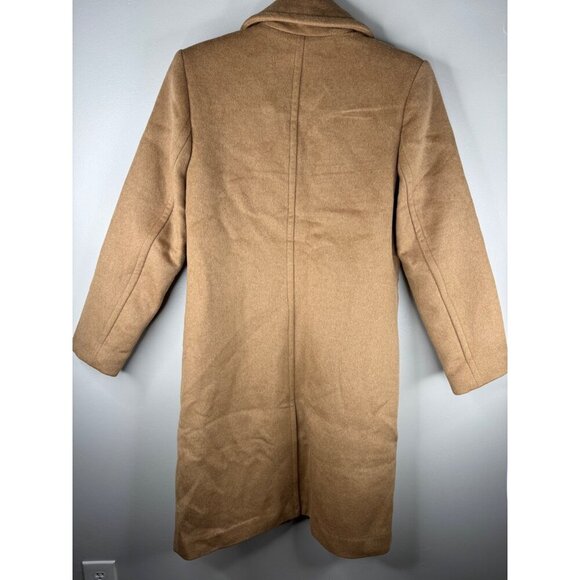 NWT Banana Republic Wool Blend Timeless Topcoat in Afternoon Latte Size XS - Picture 5 of 7